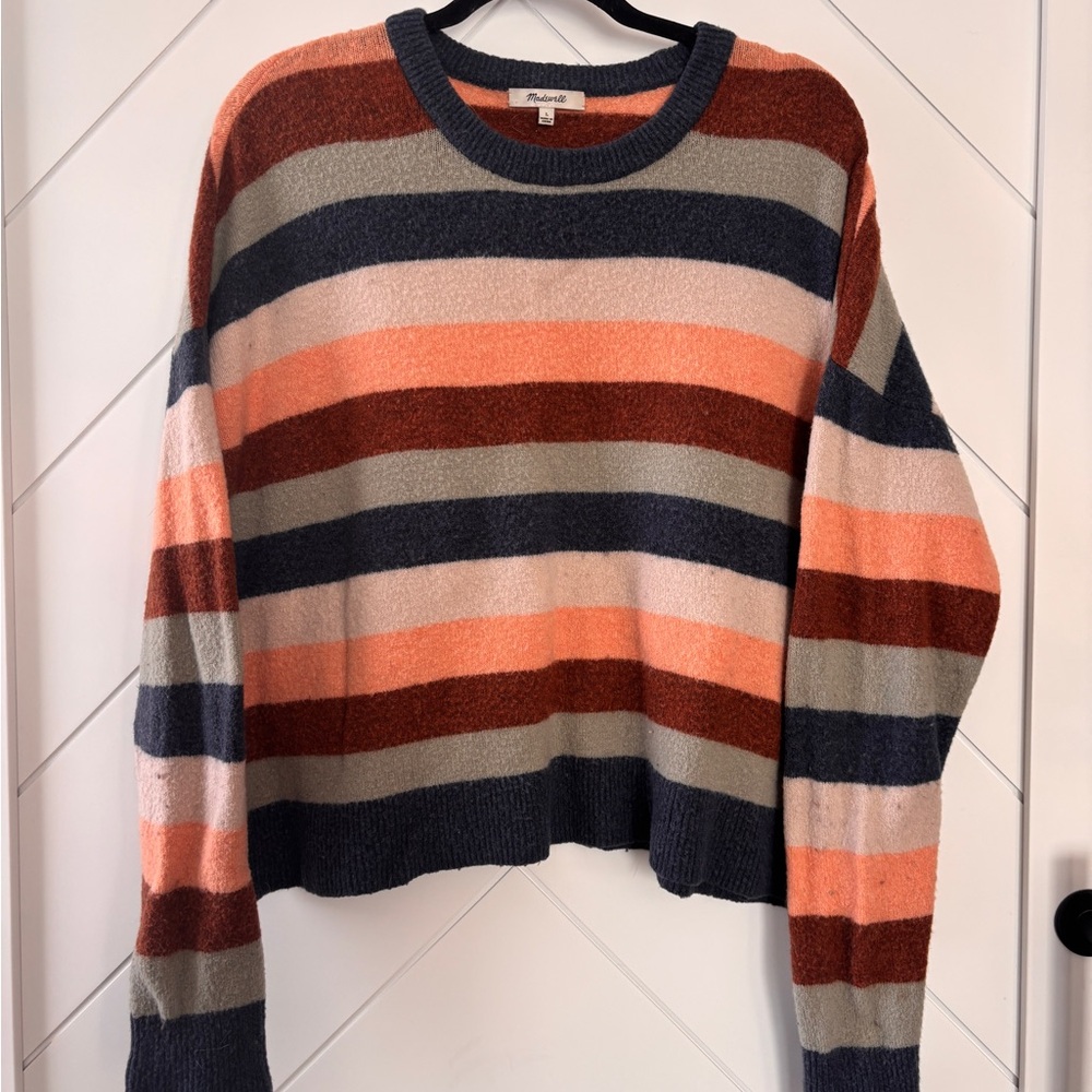 Madewell Colorblock Wool Blend Sweater